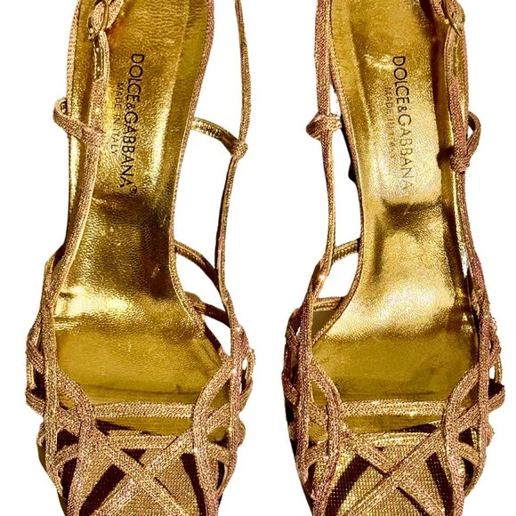 Dolce & Gabbana | Sparkle Strappy Sandal - Picture 3 of 5